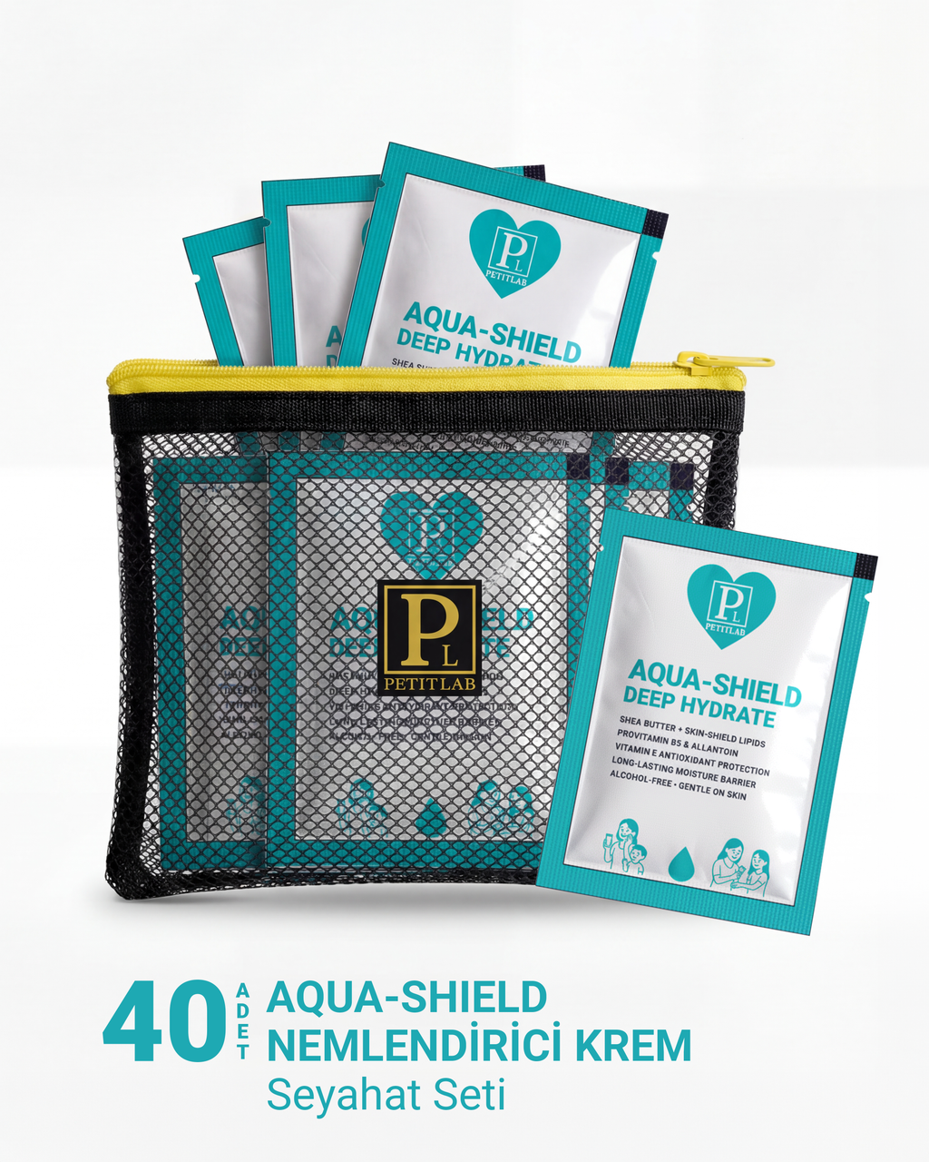 PetitLab Travel Set 40'lı Şase Nemlendirici Krem *Organizatör Çanta Hediyeli