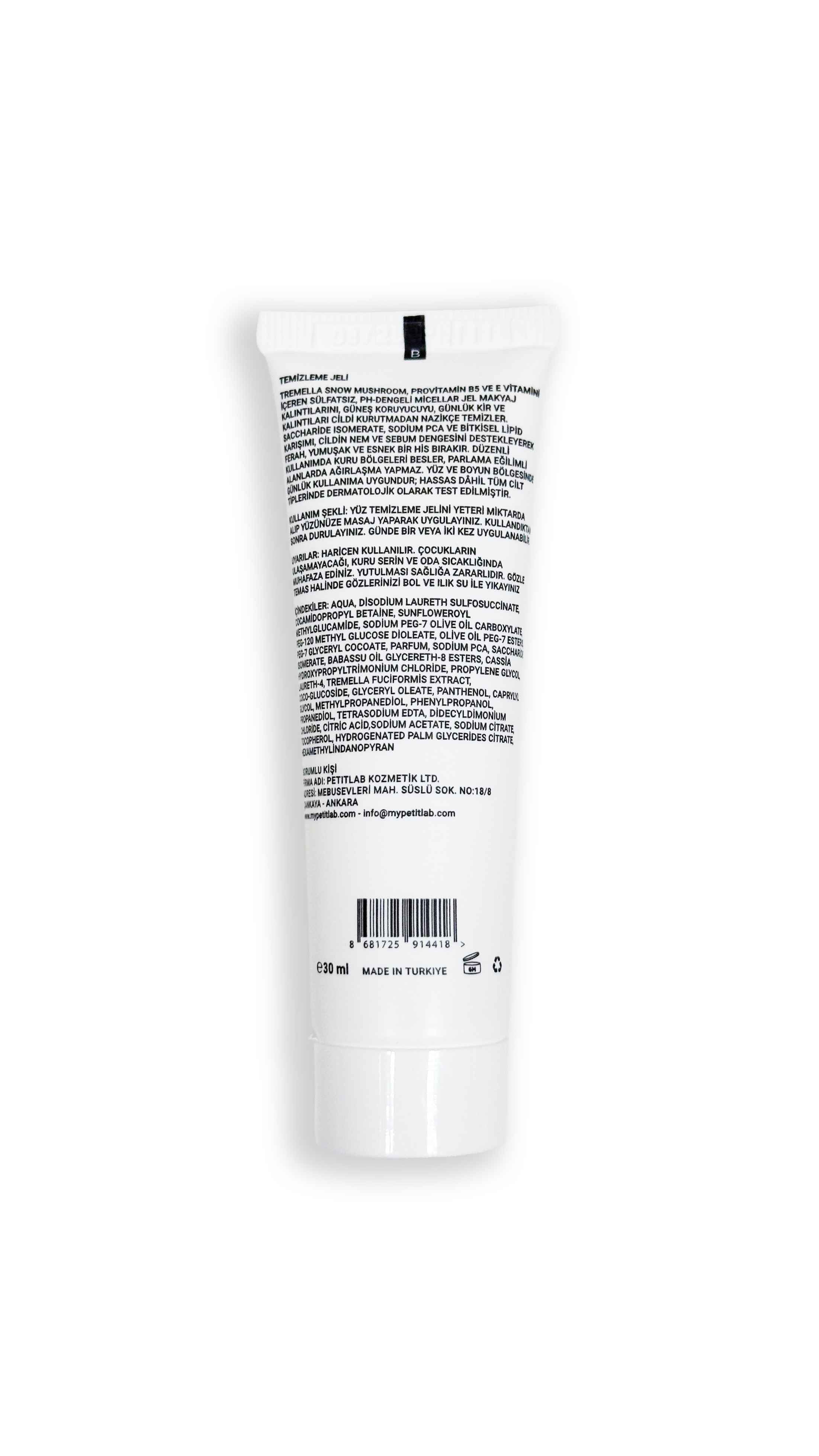 PetitLab Soothe&Smooth Yüz Temizleme Jeli 30 ml