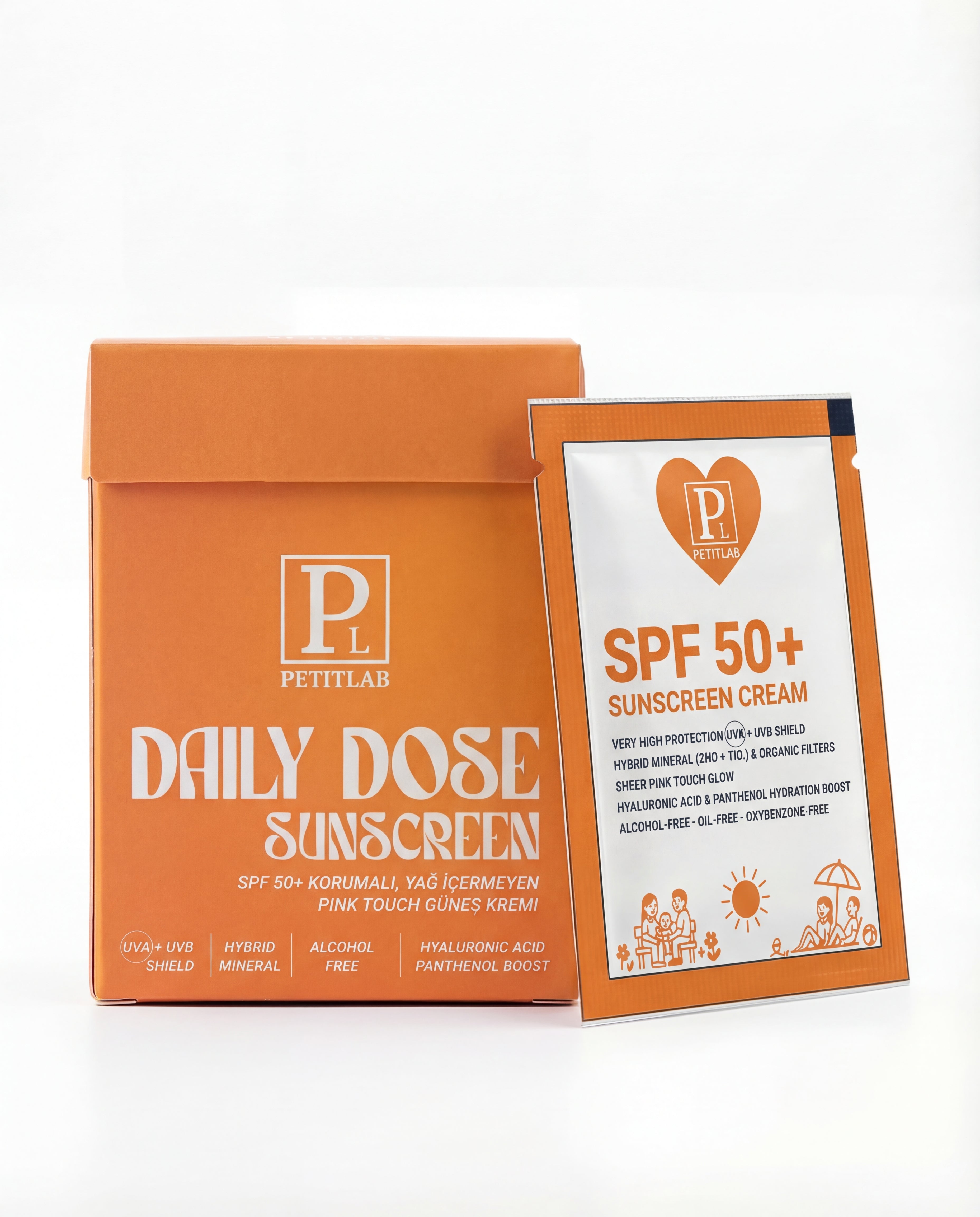 PetitLab Daily Dose SPF50+ Pink Güneş Kremi 15'li Şase Set (45 ml)